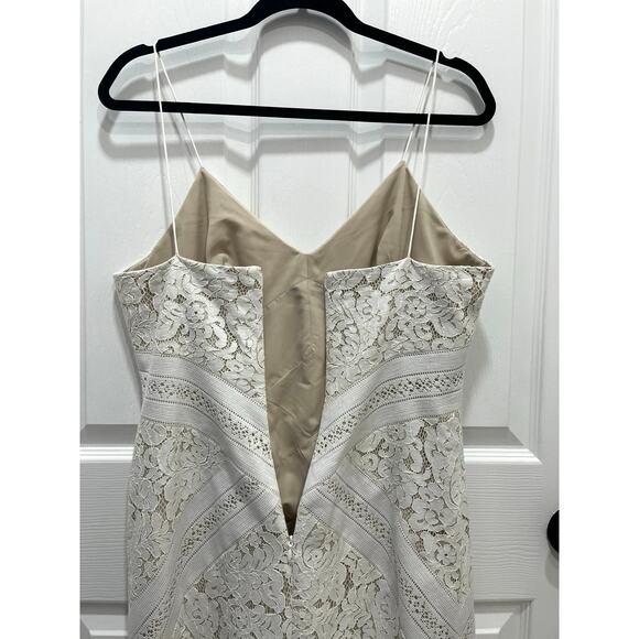 Lover the Label | Rapture White Lace Midi Dress Sz 8 Bridal LWD Occasion Floral - Picture 6 of 16